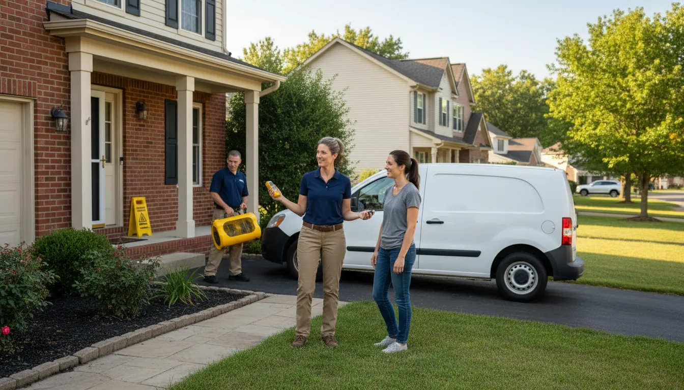 Residential water damage restoration in Plympton, MA